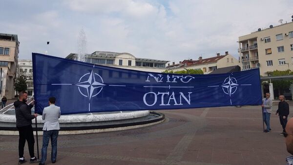 NATO zastava u Podgorici - Sputnik Srbija