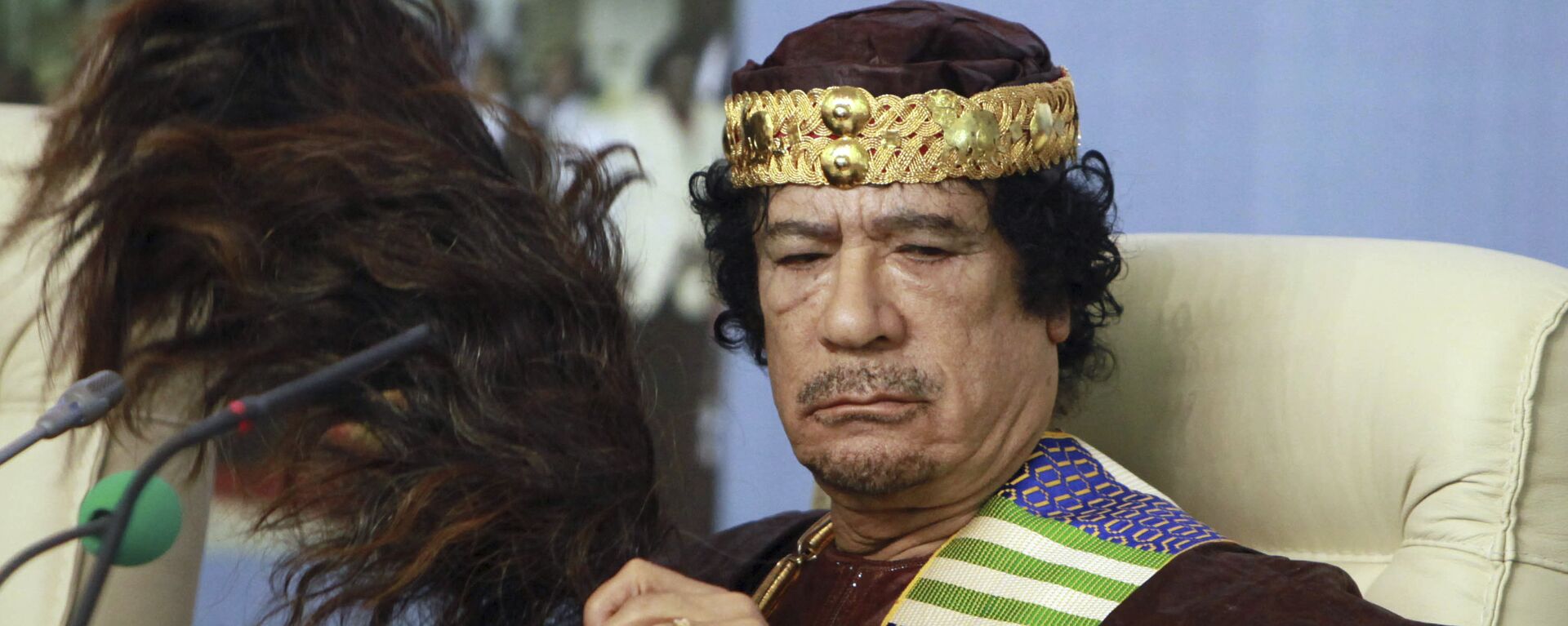 Бивши либијски лидер Муамер Гадафи - Sputnik Србија, 1920, 06.09.2021