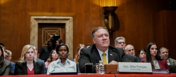 Амерички државни секретар Мајк Помпео на саслушању у америчком Сенату - Sputnik Србија