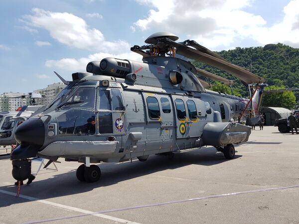 Хеликоптер Х225М компаније „Хелибрас“, бразилске ћерке-фирме „Ербас хеликоптерса“ - Sputnik Србија