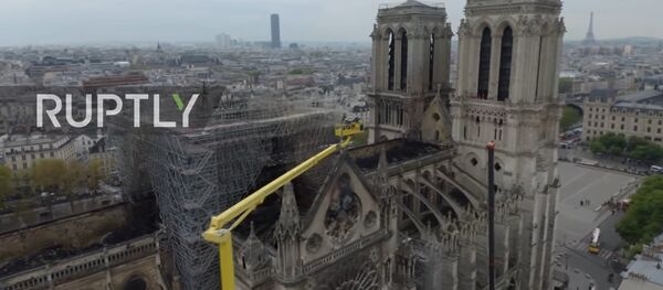 Notr Dam iz drona - Sputnik Srbija