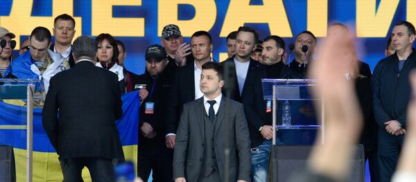 Duel predsedničkih kandidata u Ukrajini, Petro Porošenko i Vladimir Zelenski - Sputnik Srbija