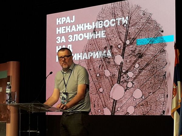 Џереми Дир, заменик генералног секретара Међународне федерације новинара Џереми Дир, заменик генералног секретара Међународне федерације новинара - Sputnik Србија