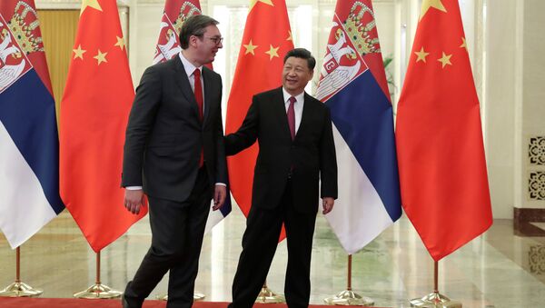 Председник Александар Вучић и кинески председник Си Ђинпинг у Пекингу - Sputnik Србија