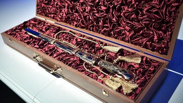 Мач који је Ким поклонио Владимиру Путину - Sputnik Србија