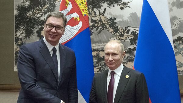 Aleksandar Vučić i Vladimir Putin - Sputnik Srbija