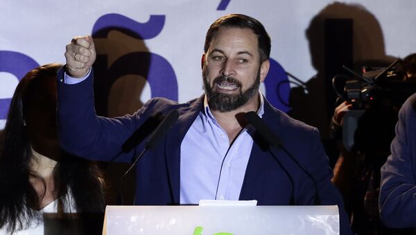Santjago Abaskal, lider VOKS-a, stranke ekstremne desnice u Španiji - Sputnik Srbija