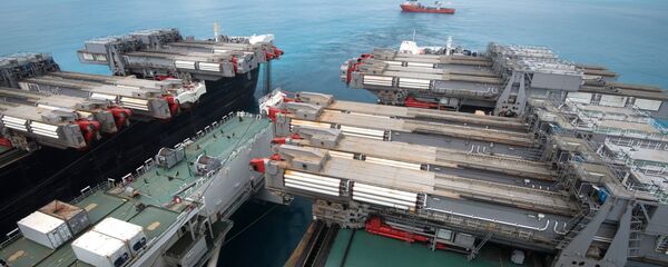 Радови на изградњи гасовода Турски ток на Црном мору Радови на изградњи гасовода Турски ток на Црном мору - Sputnik Србија