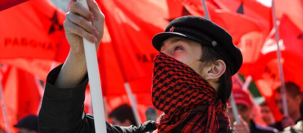 И комунисти прошетали Москвом (видео) - Sputnik Србија