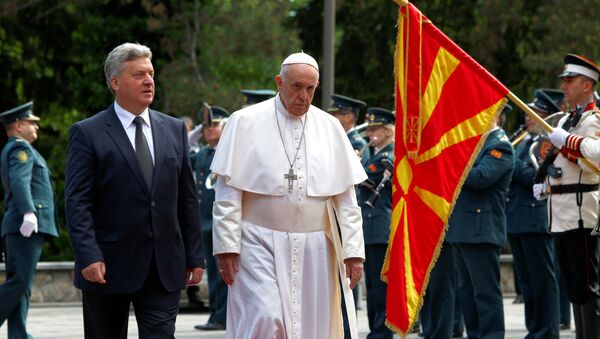 Papa Franja stigao u Skoplje - Sputnik Srbija