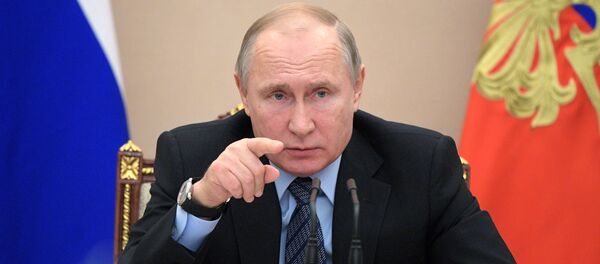 Председник Русије Владимир Путин на седници владе - Sputnik Србија