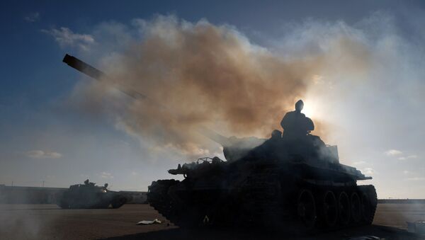 Pripadnici Libijske nacionalne armije Halife Haftara tokom ofanzive na Tripoli - Sputnik Srbija