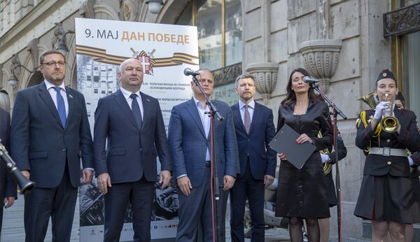 Otvaranje izložbe „Dan pobede: Herojska vremena“. - Sputnik Srbija
