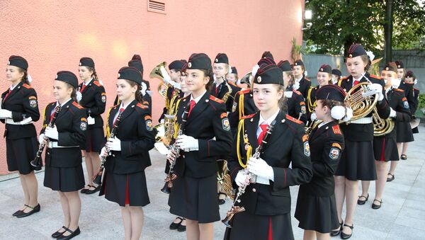 Muzički kadetski korpus iz Moskve - Sputnik Srbija