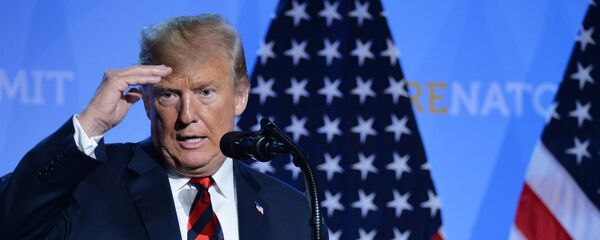 Predsednik Sjedinjenih Američkih Država Donald Tramp na samitu NATO-a - Sputnik Srbija