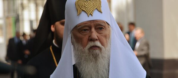 Poglavar Ukrajinske pravoslavne crkve Kijevske patrijaršije patrijarh Filaret Poglavar Ukrajinske pravoslavne crkve Kijevske patrijaršije patrijarh Filaret - Sputnik Srbija