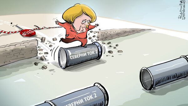 Merkelova neće dozvoliti da se zaustavi Severni tok 2 - Sputnik Srbija