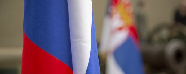 Zastave Rusije i Srbije - Sputnik Srbija