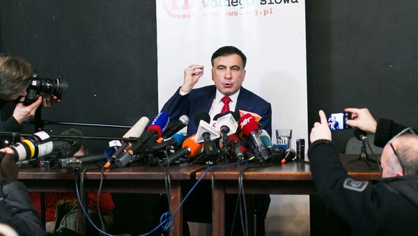 Bivši gubernator Odeske oblasti Ukrajine i bivši predsednik Gruzije Mihail Sakašvili - Sputnik Srbija