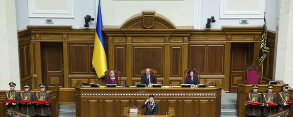 Predsednik Ukrajine Vladimir Zelenski u Vrhovnoj radi - Sputnik Srbija