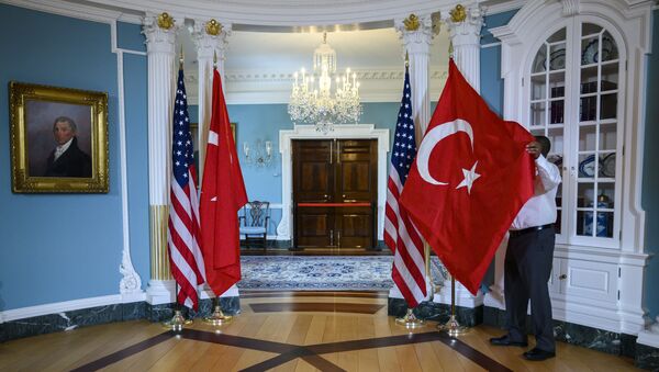 Zastava Turske i Amerike - Sputnik Srbija