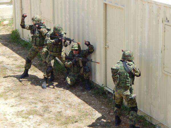 Српски и амерички војници на вежби „Обазриви вук 19“ Српски и амерички војници на вежби „Обазриви вук 19“ - Sputnik Србија