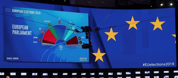 Пројекција новог сазива Европског парламента Пројекција новог сазива Европског парламента - Sputnik Србија