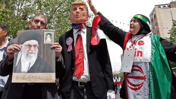 Demonstracije u Iranu protiv Donalda Trampa - Sputnik Srbija