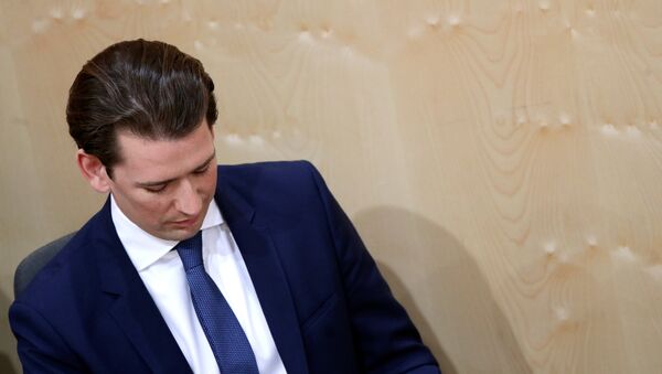 Аустријски канцелар Себастијан Курц на седници парламента. - Sputnik Србија