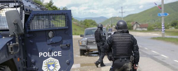 Pripadnici tzv. specijalnih snaga Kosova na severnom delu Kosovo i Metohije - Sputnik Srbija