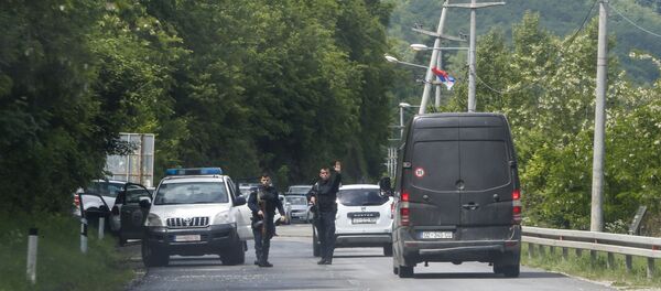 Pripadnici tzv. specijalnih snaga Kosova na severnom delu Kosovo i Metohije - Sputnik Srbija