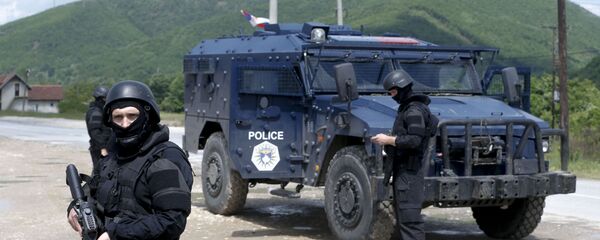 Припадници тзв. специјалних снага Косова на северном делу Косово и Метохије - Sputnik Србија