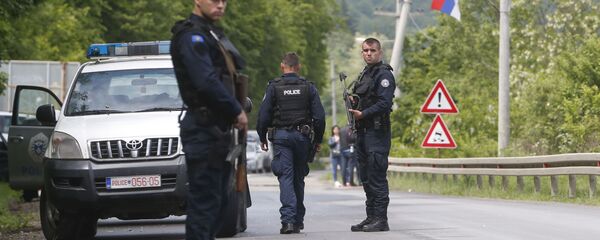 Припадници тзв. специјалних снага Косова на северном делу Косово и Метохије - Sputnik Србија