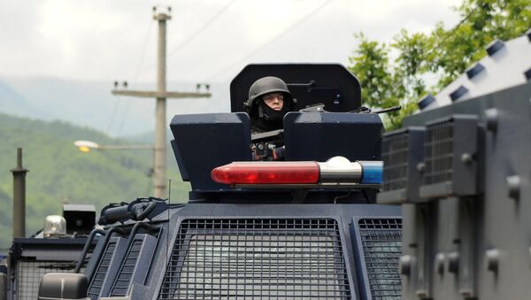 Припадници специјалне јединице косовске полиције на северу Косова и Метохије - Sputnik Србија