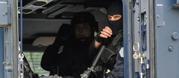 Pripadnici specijalne jedinice kosovske policije na severu Kosova i Metohije - Sputnik Srbija