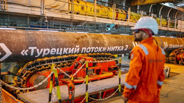Završetak radova na morskom delu gasovoda Turski tok - Sputnik Srbija