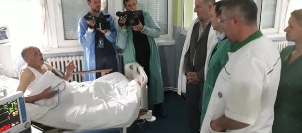 Mihail Krasnoščekov snimljen u bolnici u Kosovskoj Mitrovici - Sputnik Srbija