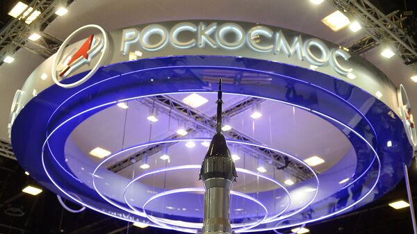 Штанд руске свемирске агенције Роскосмос у оквиру Међународног економског форума у Санкт Петербургу - Sputnik Србија