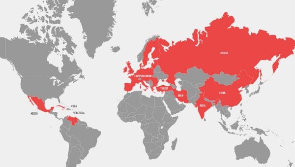 Mapa američkih pretnji - Sputnik Srbija