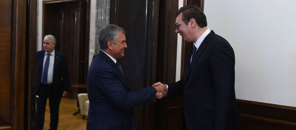 Вјачеслав Володин и Александар Вучић Вјачеслав Володин и Александар Вучић - Sputnik Србија