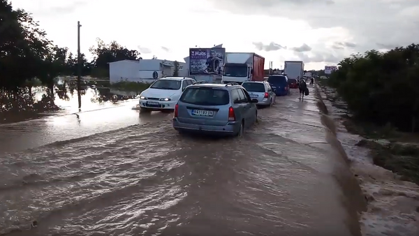 Поплављена Ибарска магистрала - Sputnik Србија