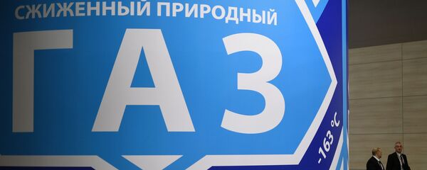 Макета резервоара за природни течни гас на међународном арктичком форуму Арктик - територија за дијалог у Санкт Петербургу - Sputnik Србија