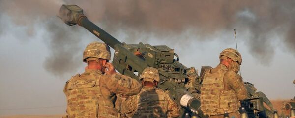 Pripadnici američke baterije C, 1. bataljona 320. artiljerijskog puka Oružanih snaga SAD Pripadnici američke baterije C, 1. bataljona 320. artiljerijskog puka Oružanih snaga SAD - Sputnik Srbija