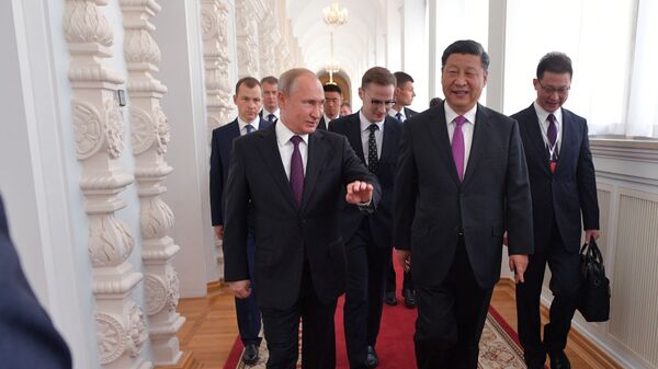 Vladimir Putin i Si Đinping u Moskvi - Sputnik Srbija
