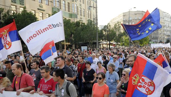 Protest „Jedan od pet miliona“ u Beogradu - Sputnik Srbija