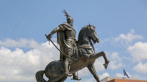 Споменик Скендербегу у Приштини - Sputnik Србија