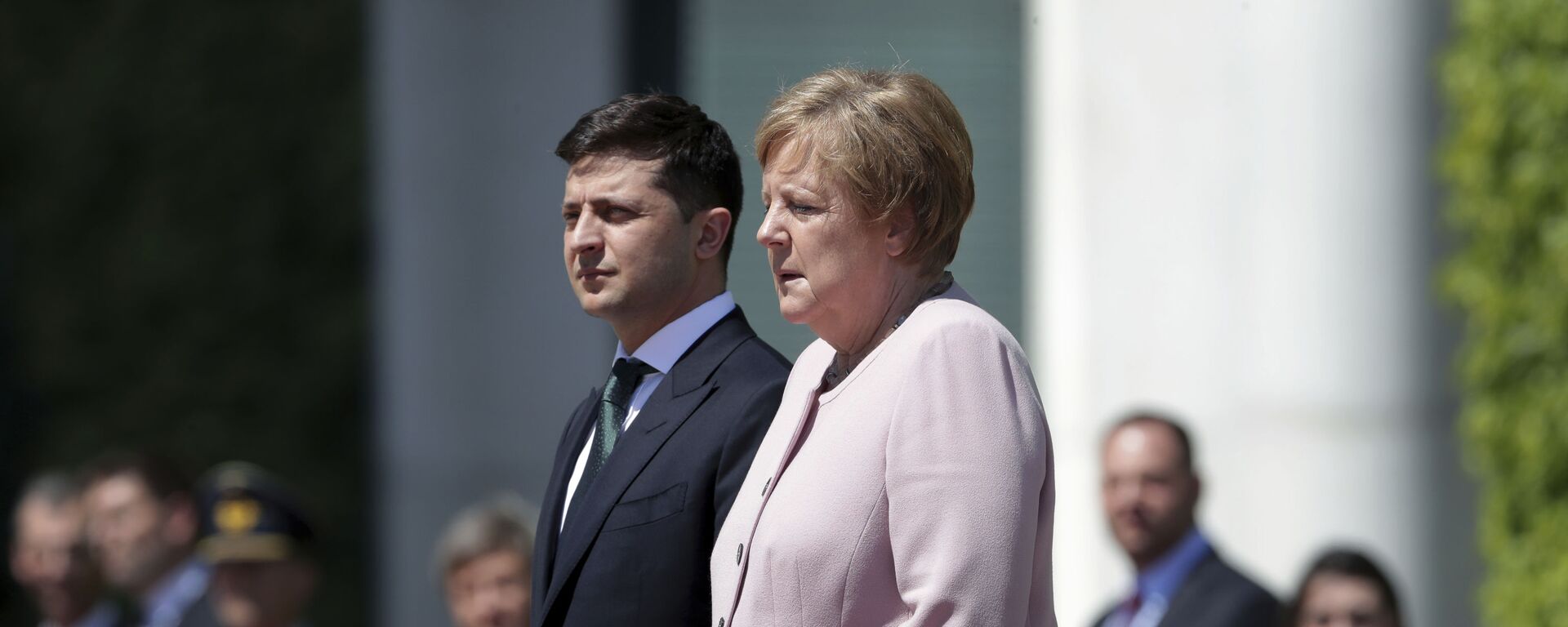 Angela Merkel i Vladimir Zelenski - Sputnik Srbija, 1920, 12.07.2021