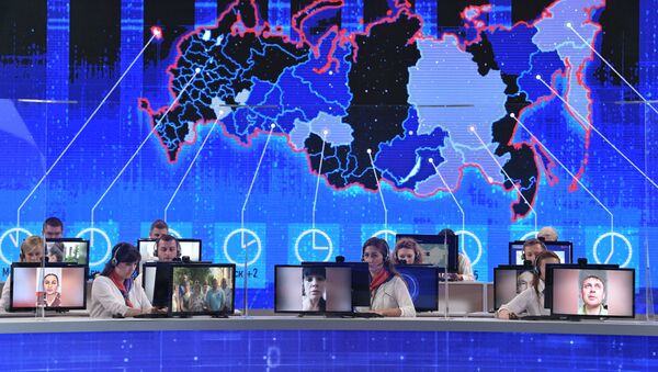 „Direktna linija“ sa Vladimirom Putinom - Sputnik Srbija