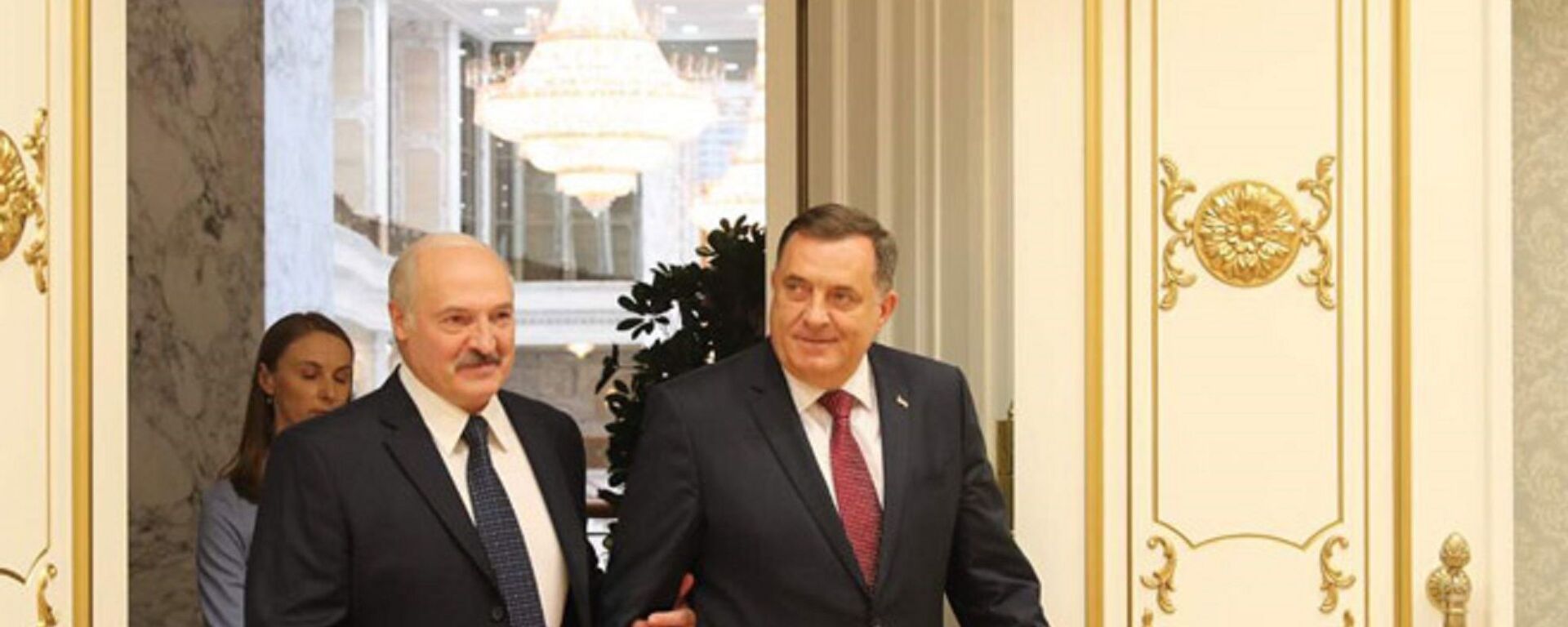 Milorad Dodik sa Aleksandrom Lukašenkom na sastanku u Minsku - Sputnik Srbija, 1920, 18.02.2024
