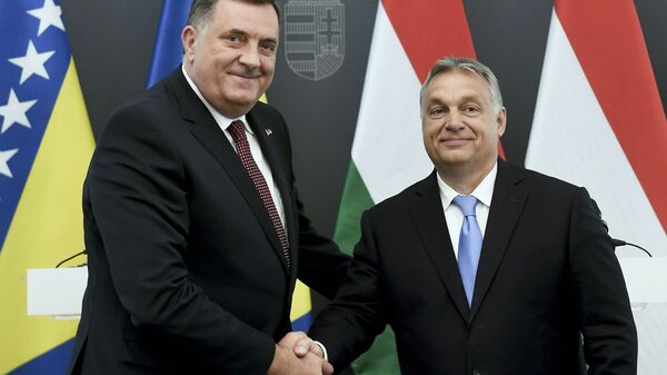 Milorad Dodik sa Viktorom Orbanom - Sputnik Srbija